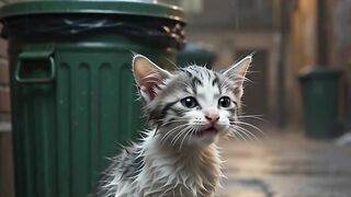 He Saved a Stray Kitten in the Rain... ❤️🐱