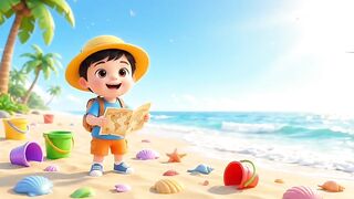 Beach Treasure Hunt for Kids 🏖️ | kidz nova learning