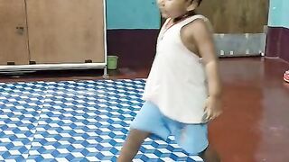 Small baby dancing style 😌🩵🌼