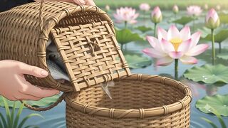 Traditional Village Fishing | Catching Fresh Fish in Rural Life
