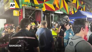 At least 27 dead after a fire breaks out at a pub in Bangkok