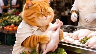 Funny Cat vs Angry Rooster! 😂🐱