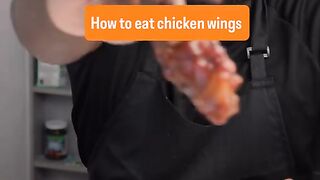 How to eat chicken wings