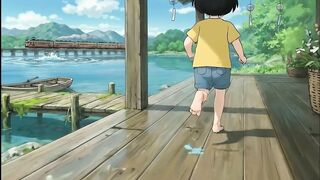 Lakeside Life: Grilled Mountain Fish & Homemade Raspberry Tart | Ghibli-Style ASMR