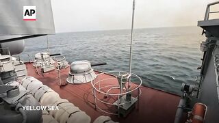 Video shows China and Russia conducting joint drills in the Yellow Sea