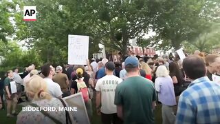 Protesters hold walking vigil after ICE fatally shoots motorist in Maine