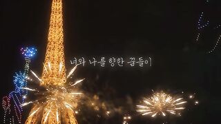 Paris with beautiful fireworks 🎆