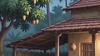 _Dinner_with_Mutton_Nalli___90_s_Indian_Village_Life___Studio_Ghibli_ASMR_🍖