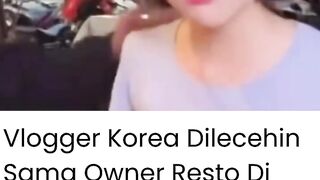 Viral Lagi! Kelakuan Minus Owner Resto Cium Ketiak Vlogger Korea