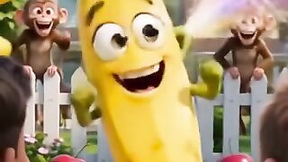 Funny Banana Phone Cartoon | Viral Animated Kids Song | Family Fun