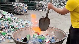 DIY || making paving blocks from recycled plastic