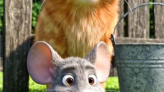 Clever Mouse Outsmarts Hungry Cat! 🐭🐱 | Funny Animated Short #Shorts