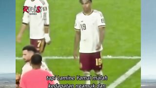 Spanyol lolos, tapi kenapa Lamine Yamal malah ngamuk ke wasit? 🤯⚽️