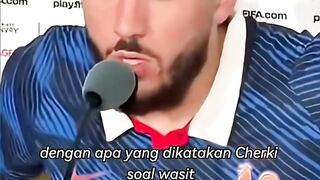 Deschamps vs Rayan Cherki usai kekalahan Prancis atas Spanyol.