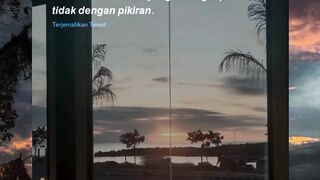 Menikmati senja yang tenang