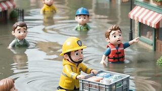 Giant Hand Saves a Tiny Village from Flood 🌊
