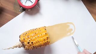 Art drawing corn
