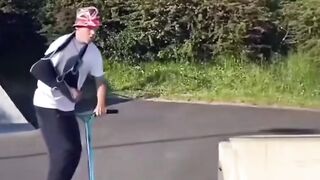 ​"Why you shouldn't ride a shopping cart down a hill"