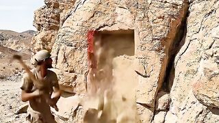 Timelapse-creating a cozy rock hideaway