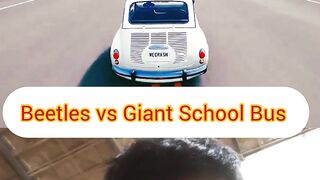 Beetles vs giant school bus