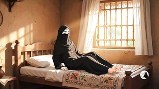 A Peaceful Village Day 🌿 | Muslim Woman Gardening & Cooking | Studio Ghibli Style AI Animation