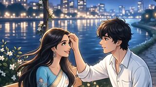 Moonlit Love Moment 🌙💙 This feels like a beautiful dream under the stars. ✨