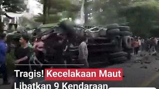 🚨 Tragedi kecelakaan beruntun di Deli Serdang!