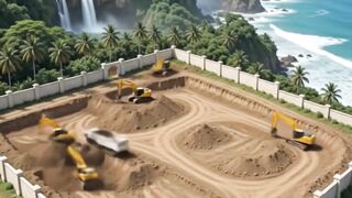 From Empty Land to a Luxury Dream Villa🤯🏝️ | AI Timelapse #shorts