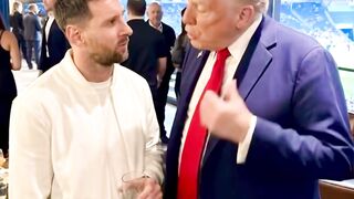 President Trump with messi in fifa
