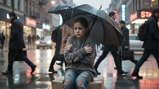 She Waited in the Rain… No One Stopped 💔