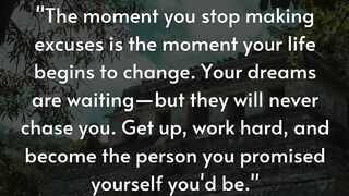 Never stop pushing
