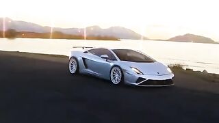 Sunset Runs in a Lamborghini Hit Different 🌅🔥