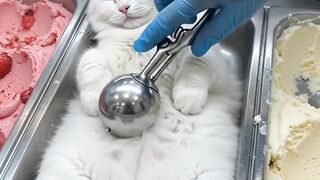 White Cat Lifts It with Ease! 🐱😲 | Amazing Cat Moment