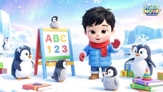 Arctic Animals for Kids 🐻‍❄️🐧  Learn About Cold Place Animals | kidz nova learning