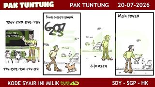🔮 Kode Syair Pak Tuntung - Senin, 20 Juli 2026 🔮
