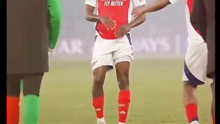 Gol tunggal dari Bukayo Saka pada menit ke-44