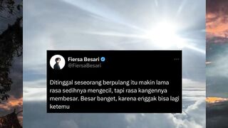 "Makin ke sini makin sadar,