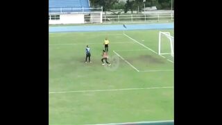 Luckiest football penalty kick