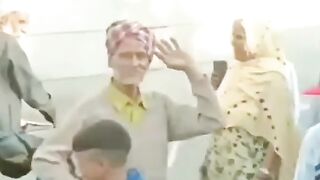 Old man funny dance