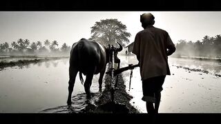 Traditional Rice Farming with Water Buffalo | Timeless Rural Life in Indonesia