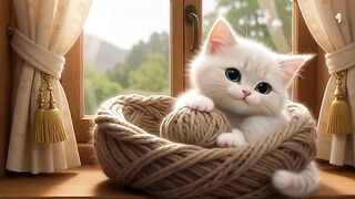 Cutest White Kitten Ever! 🐱💖 | Adorable Cat Moments That Will Melt Your Heart
