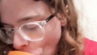 its mango season!!! and i love when i can get them from costco in bunches of six, they last me for so long because they are massive!!