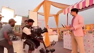 Behind the scene of a movie