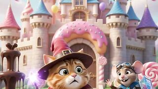 🐱🐭 ক্যান্ডি দুর্গে বিড়াল বনাম চালাক ইঁদুর! 🍭😄