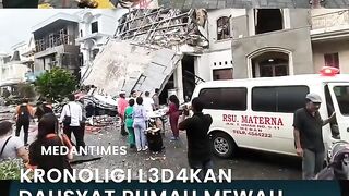 Ledakan Dahsyat Hancurkan Rumah Mewah di Medan, Gas Bocor atau Petir?
