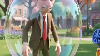 Bean Gets Trapped Inside a Giant Bubble! 😂 | Funny 3D Cartoon | ToonVerse