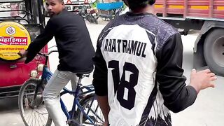 Cyclist Crashes Into a Tree! 😂 Funny Fail #Shorts