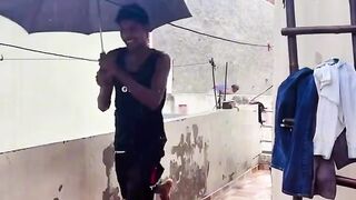 Umbrella Fail in the Rain! 😂 Unexpected Fall #Shorts