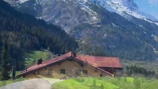 Peaceful Swiss Alps Village | 4K Scenic Mountain Views & Nature Relaxation