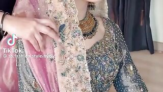 Beautiful Bridal Makeover and Jewellery and Lengha